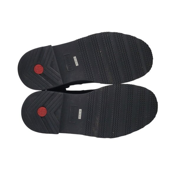 HUNTER Womens 'Commando' Black/Navy Suede Waterproof Boots Sz 7 Sheep Fur Lined‎ - Picture 7 of 14